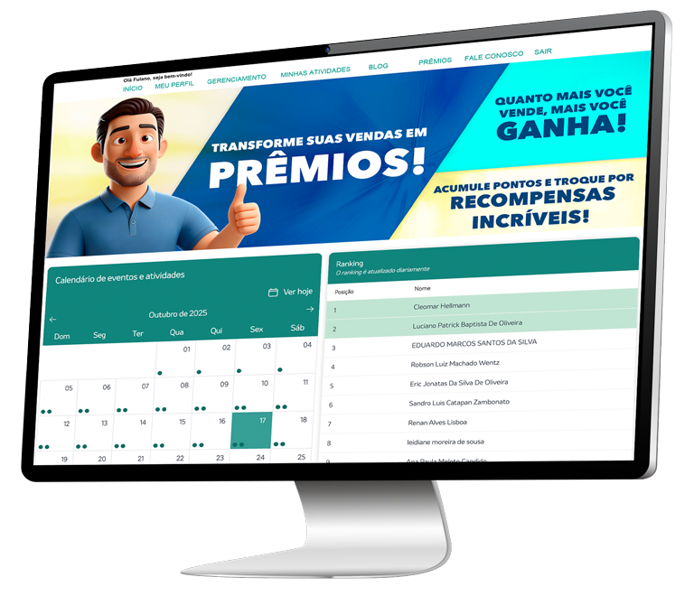 Tela da plataforma Programas Sob Medida